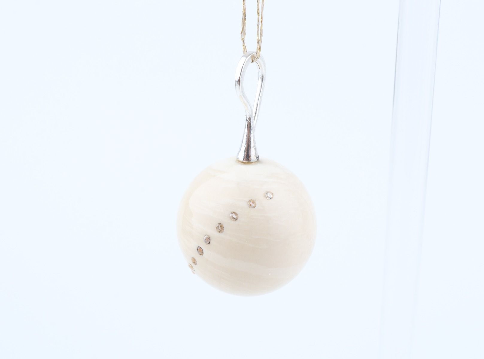 Mammoth Ivory Ball Pendant