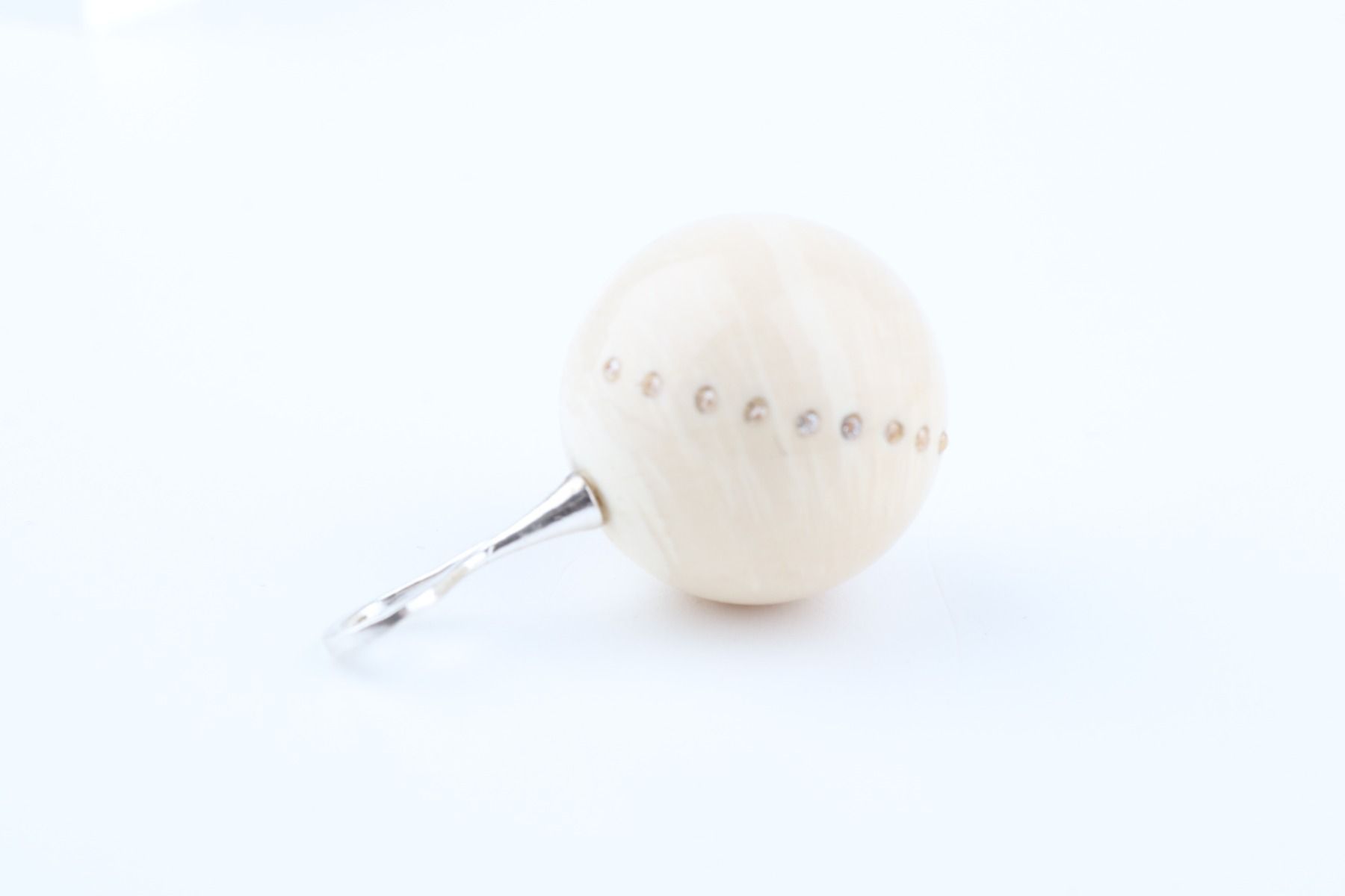 Mammoth Ivory Ball Pendant