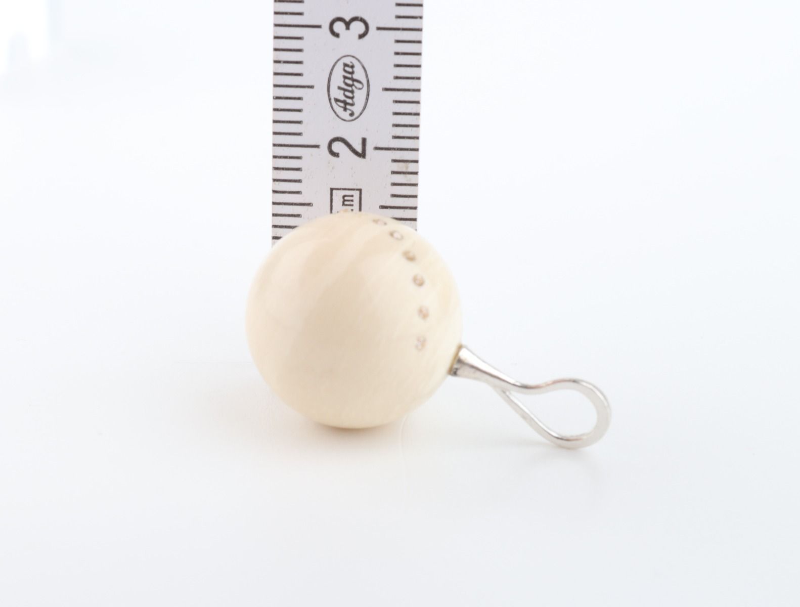 Mammoth Ivory Ball Pendant