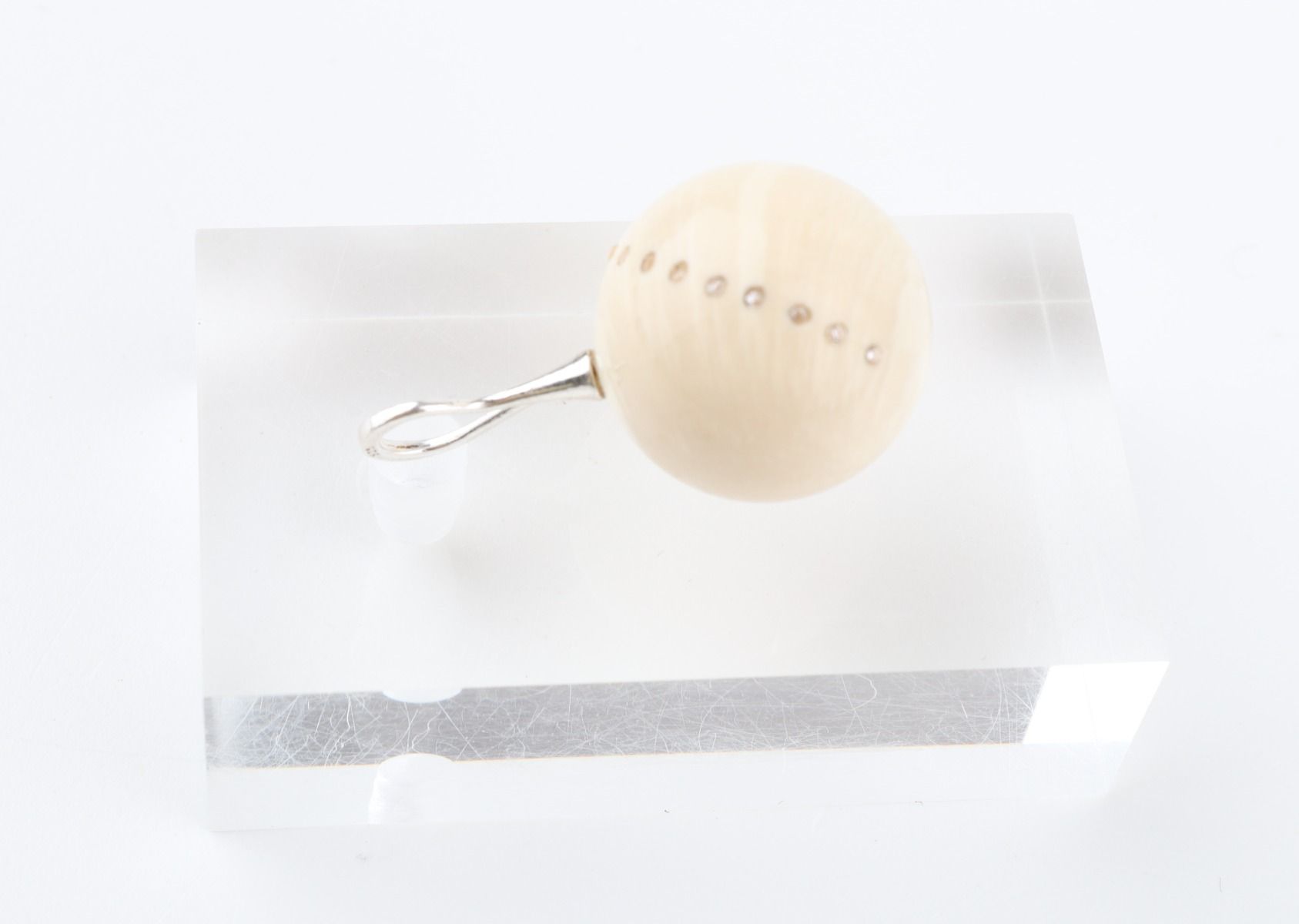 Mammoth Ivory Ball Pendant