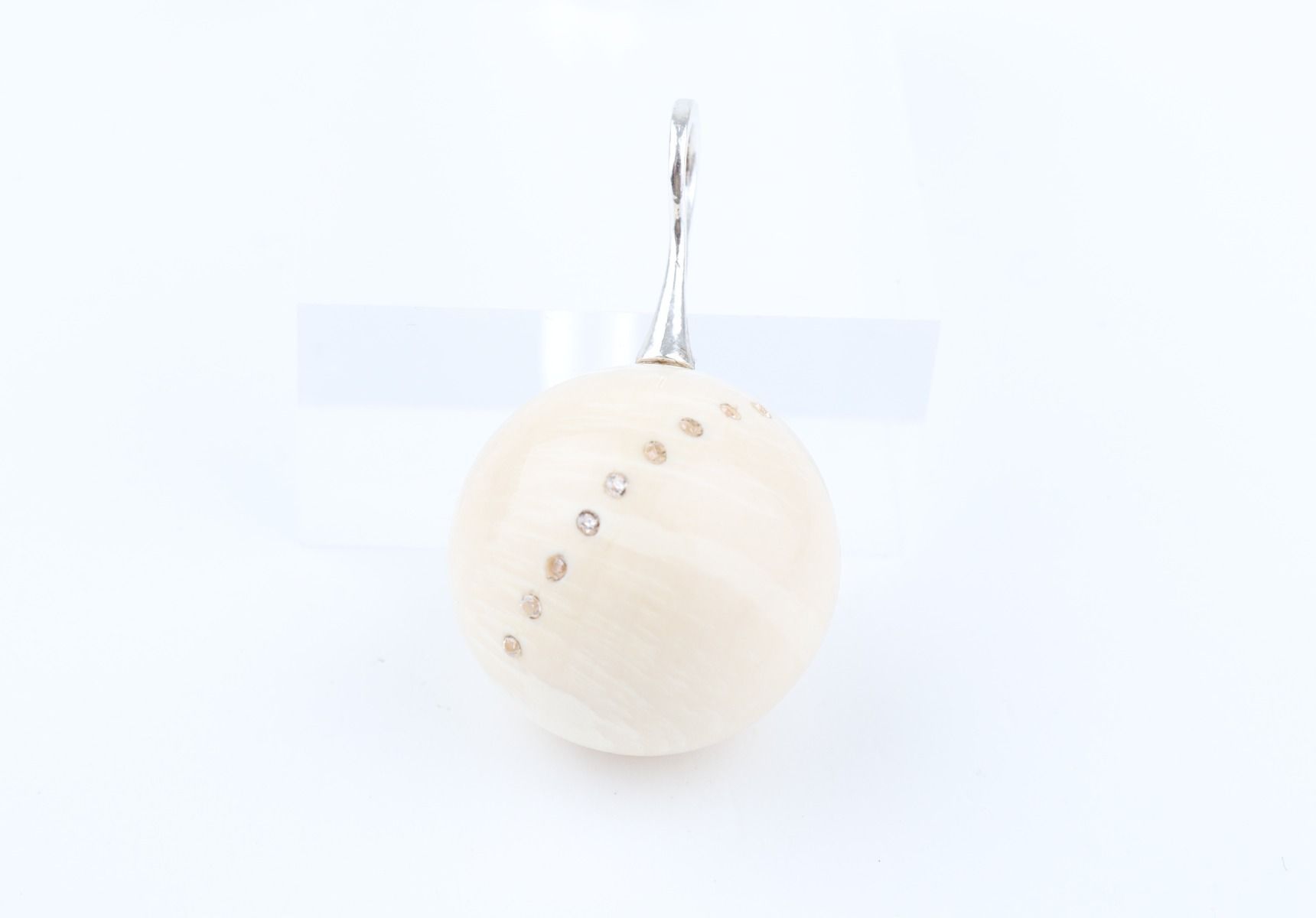Mammoth Ivory Ball Pendant