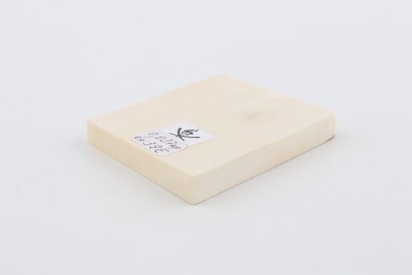 White mammoth ivory segment