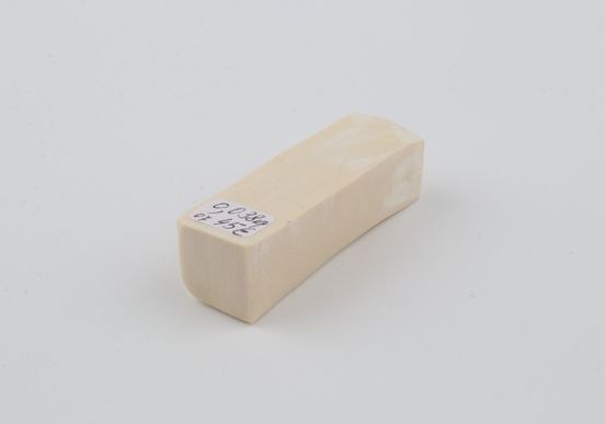 White mammoth ivory segment
