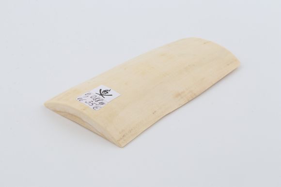 White mammoth ivory piece