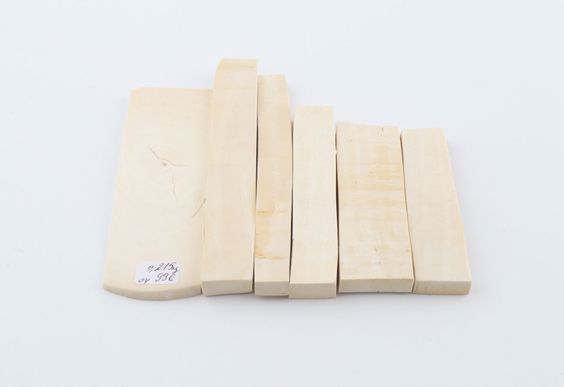 White mammoth ivory pieces