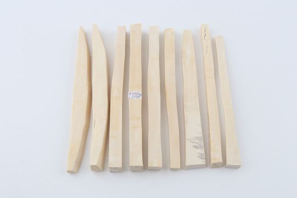 White mammoth ivory segments