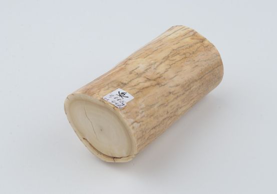 Round mammoth ivory piece