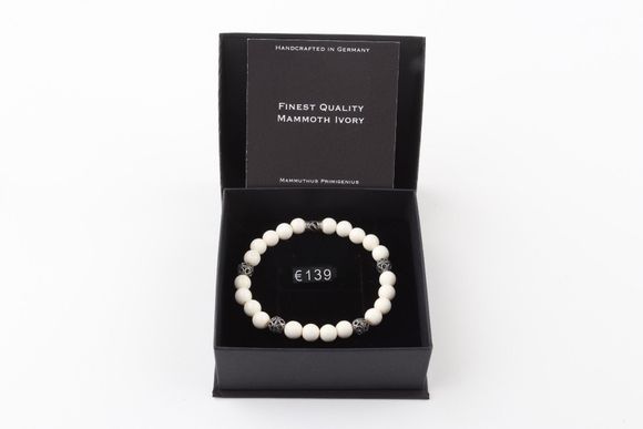 Mammoth Ivory & Sterling Silver Bracelet