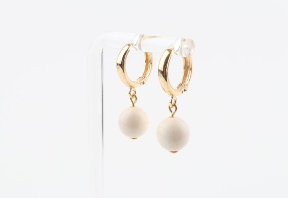 Mammoth Ivory Hoop Earrings 