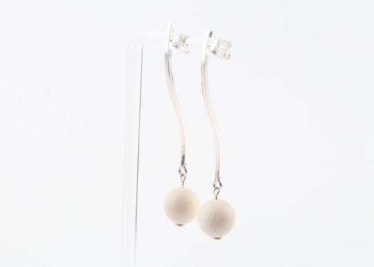 The Wave Mammoth Ivory Earrings