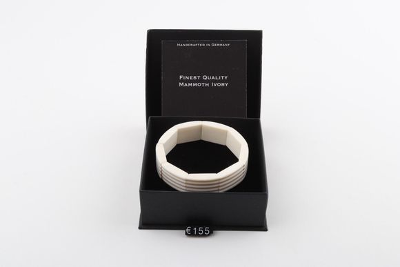 White mammoth ivory bracelet