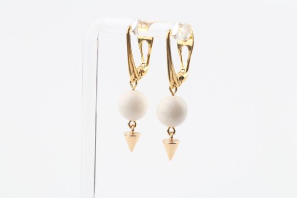Pyramid Mammoth Ivory Earrings