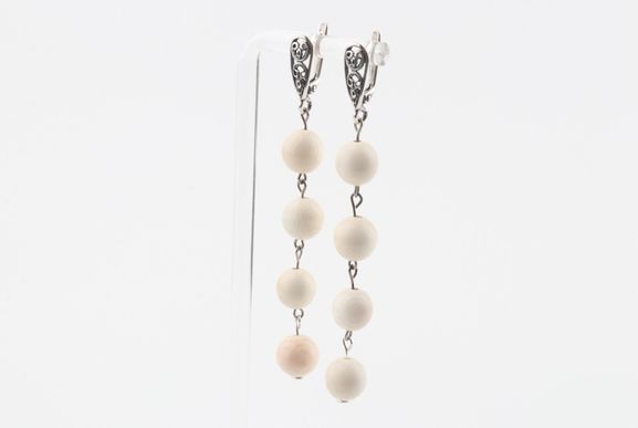 Long Dangle Mammoth Ivory Earrings