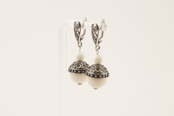 Eternal Filigree Mammoth Ivory Earrings