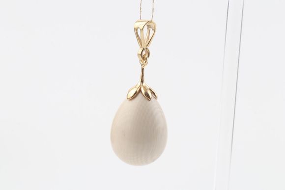 Mammoth Ivory Teardrop Pendant
