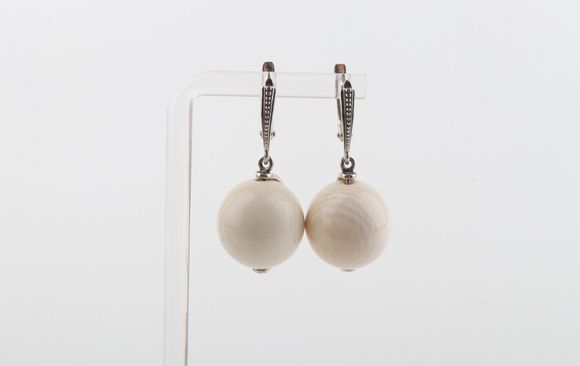 The New Pearl Mammoth Ivory Earrings