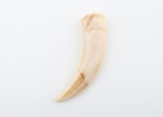 Carved mammoth ivory pendant
