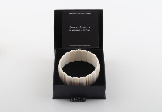 White mammoth ivory bangle