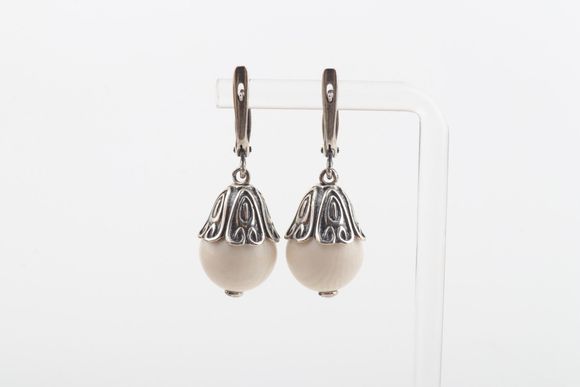 Bellflower Mammoth Ivory Earrings