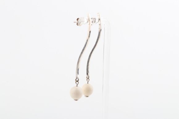 The Wave Mammoth Ivory Earrings